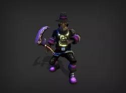 Shadow Priest Model Low-poly  3D model