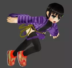 Sinobanai Ninja girl Low-poly  3D model