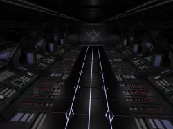 Space Ship Hallway Scifi 3D model