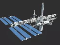 Space station 3D model