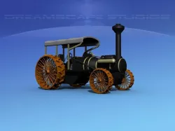 Steam Tractor 3D model