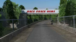 Summer Race track Low-poly  3D model
