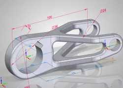  Swing arm from "SolidWorks Model mania" 2010 phase 1