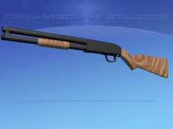 Tactical 12 Gauge Shotgun Woodstock 3D model