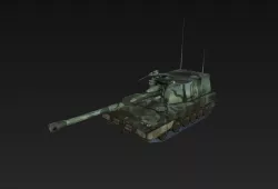 Tank K9 - Thunder Low-poly  3D model