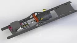 Technic module for rc powerboats with brushless engine and servo