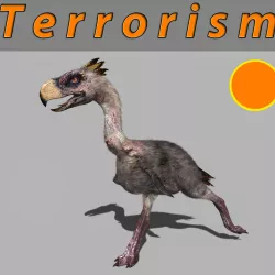 Terror Bird Phorusrhacos 3d model 3D model
