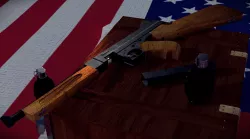 Thompson M1A1 3D Model Low-poly  3D model