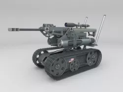 unmanned ground vehicle drone 3D model