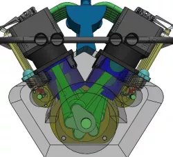 V12 Engine --- Motor V12