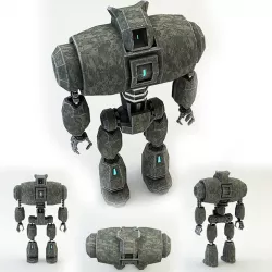 war robot 1 Low-poly  3D model