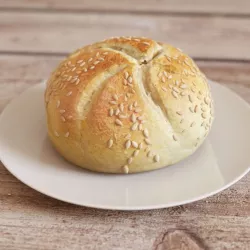 White Bread Bun Mid-Poly 3D model