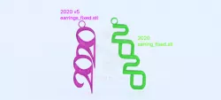 2020 earring set (two files !)