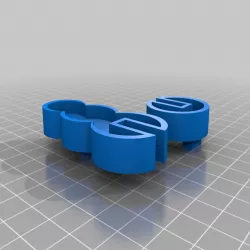 3D Snowman Cookie Cutter