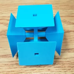 6 Square Pyramids and a Cube
