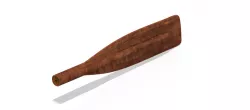 A real paddle blade for a rowing boat for 3d print cnc
