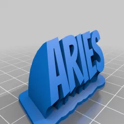 Aries name plate