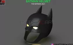Batman Helmet-The Batman 2021-Robert Pattinson-DC comic Fan Art