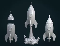 Cartoon Rocket