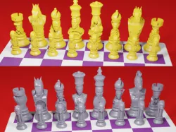 CHESS BOARD AVENGERS VS JUSTICE LEAGUE