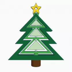 Christmas Tree Spinner Ornament (PIP)