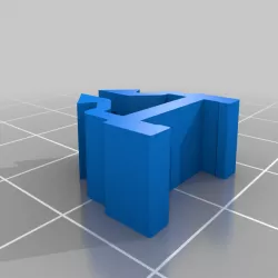 Clips for NeoPixel Stick 8 mount to Ender 3
