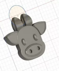 Cyphers - Timothy Steve Wolf - cow pendant /costume play