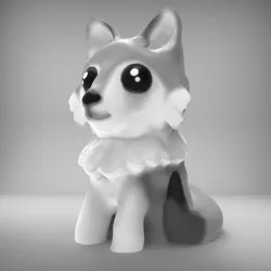 Decoration - Chibi Wolf