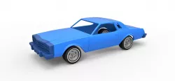 Diecast shell and wheels Buick Regal 1977 Scale 1 to 25