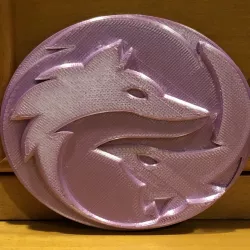 Double Wolf Medallion