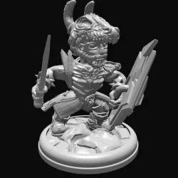 Dragon Knight with Sword and Shield 28mm