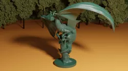DRAGON ON BROKEN TREE