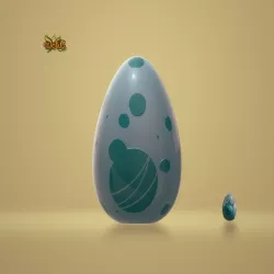 Egg Dofus turquoise / Oeuf Dofus turquoise