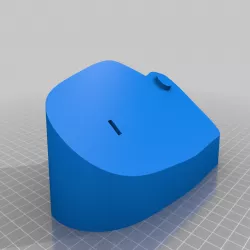 Elecom Huge Wireless Trackball mouse ergonomic stand with 20mm added to bottom