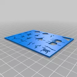 Electronic Symbols stencil (ruler)