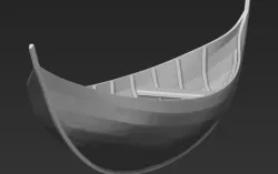 Elven Boat from Lothlorien Lord of the Rings stl obj