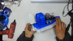 Fan Powered RC Airboat making