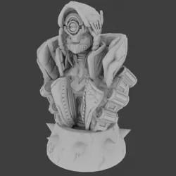 Fl4K Bust from Borderlands 3