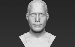 Freddie Mercury bust 3D printing ready stl obj formats