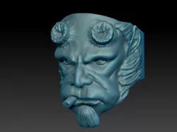 Hell Boy Ring 3D print model
