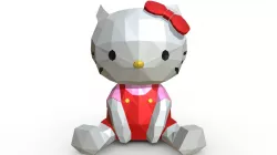Hello kitty figure 3D print model