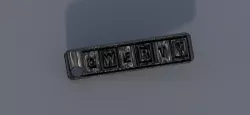 keychain QWERTY