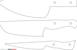 Knives and Chopstick Templates