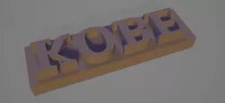 Kobe Plaque