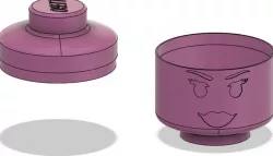 Lego Head Box - Beautiful Girl