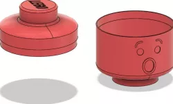 Lego Head Box - Surprised