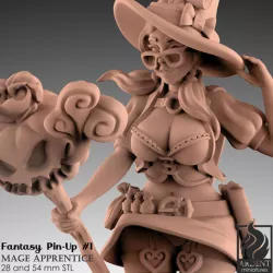 Mage Apprentice - Fantasy Pin-up #1