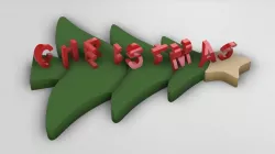 Merry Christmas Illusion Word Gift