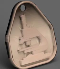 Microscope keychain