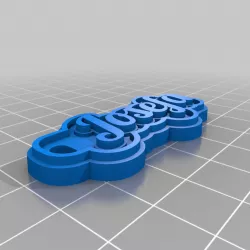 My Customized Multiline Tag or Keychain